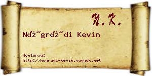 Nógrádi Kevin névjegykártya