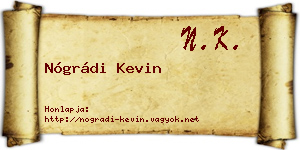 Nógrádi Kevin névjegykártya